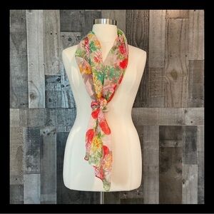 Lovely floral scarf pastel feminine resortwear delicate Lovecore Softgirl party